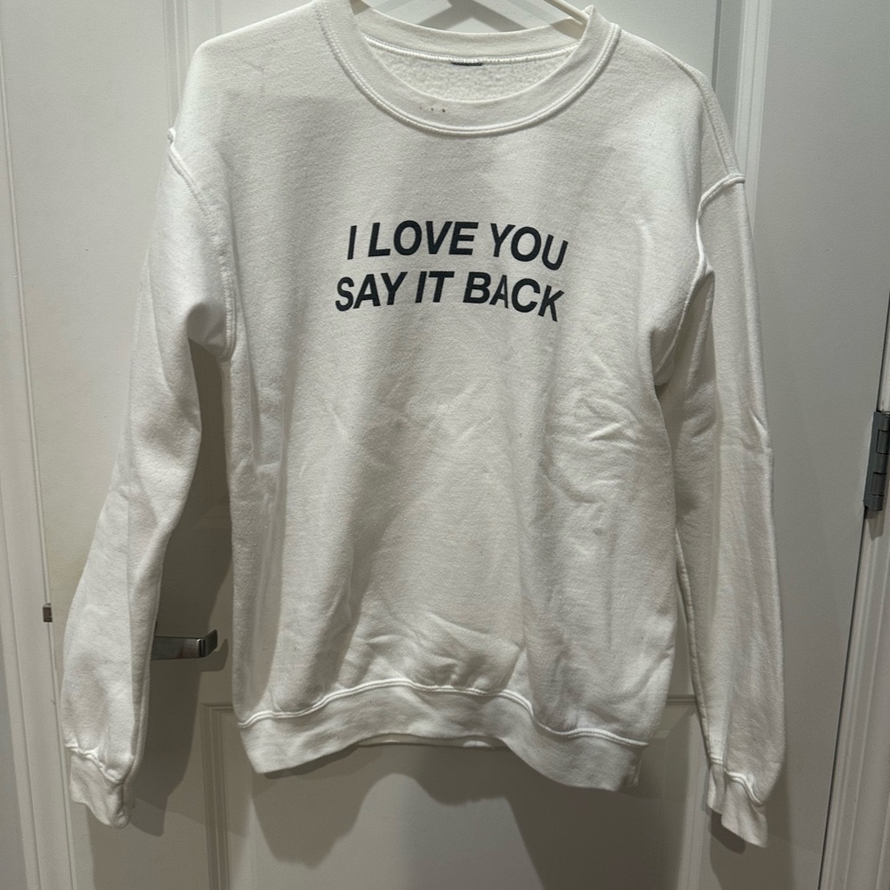 Lonely Ghost White Fleece Top